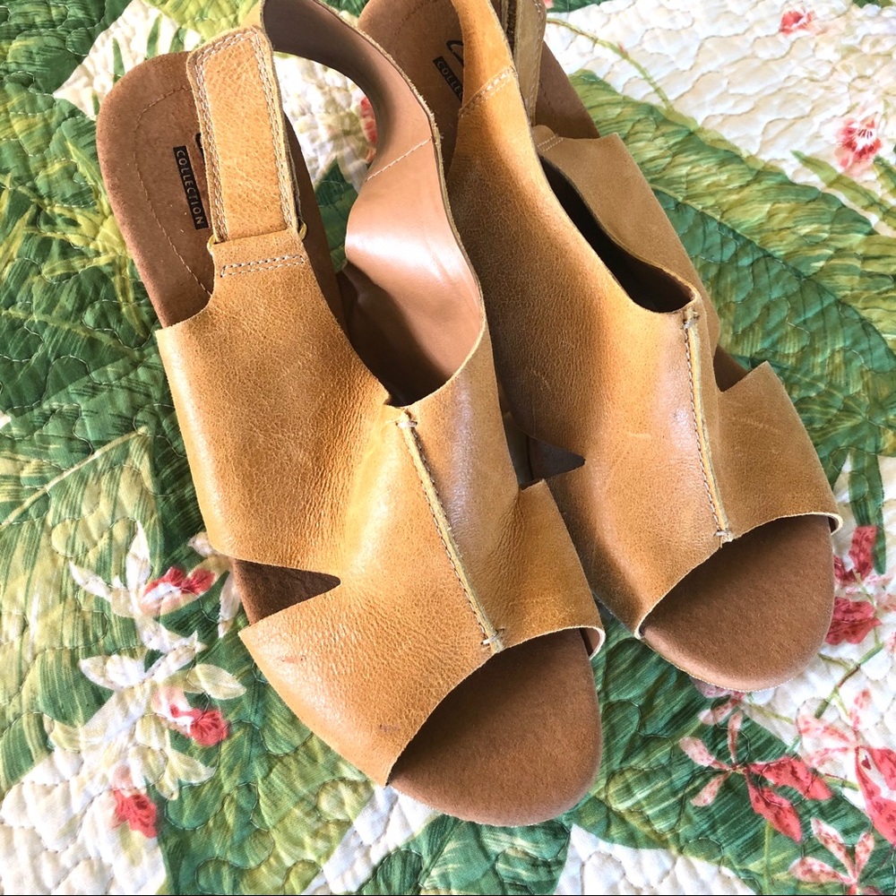 10W Clark’s wedges in brown - Picture 5 of 5